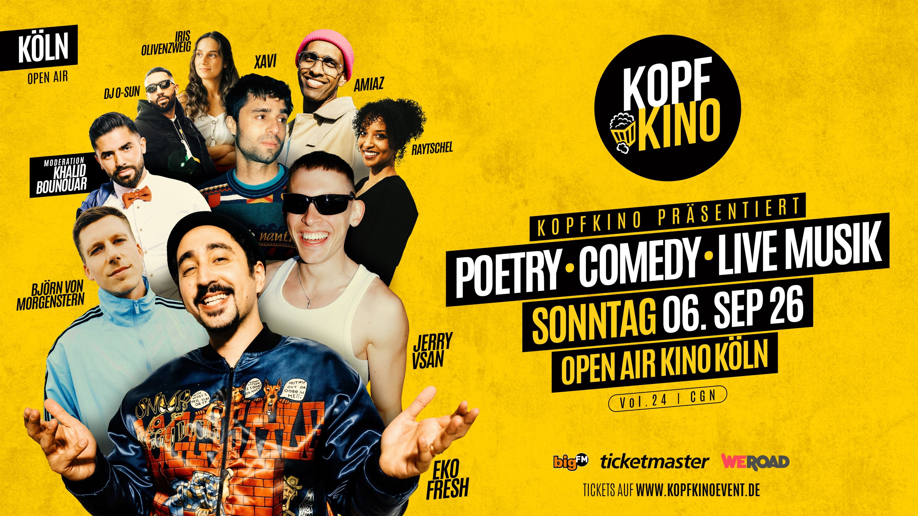 Kopfkino Vol.24: Comedy • Poetry • Live Musik in Köln "Open Air"